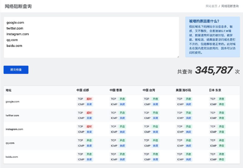 网络阻断检测工具 by DigitalVirt👍